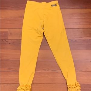Matilda Jane Gold Ruffle Leggings size 10